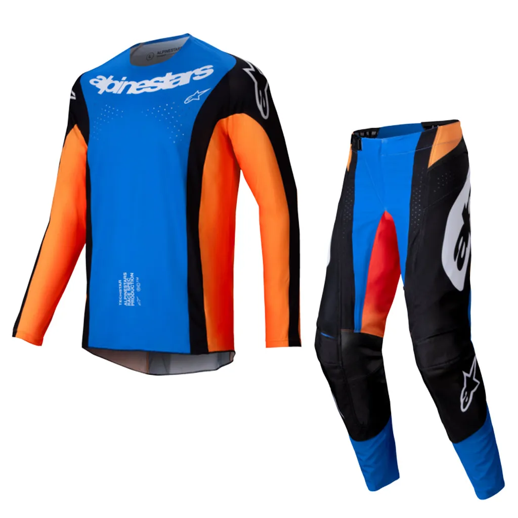 2025 Alpinestars Techstar Melt Kit Combo Orange Blue