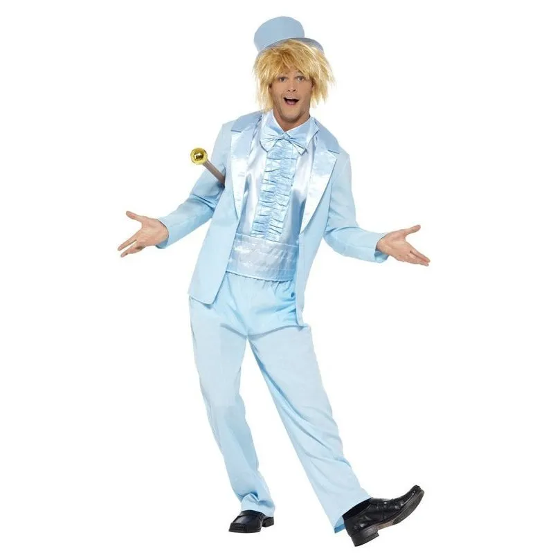 90s Stupid Tuxedo Costume - Blue