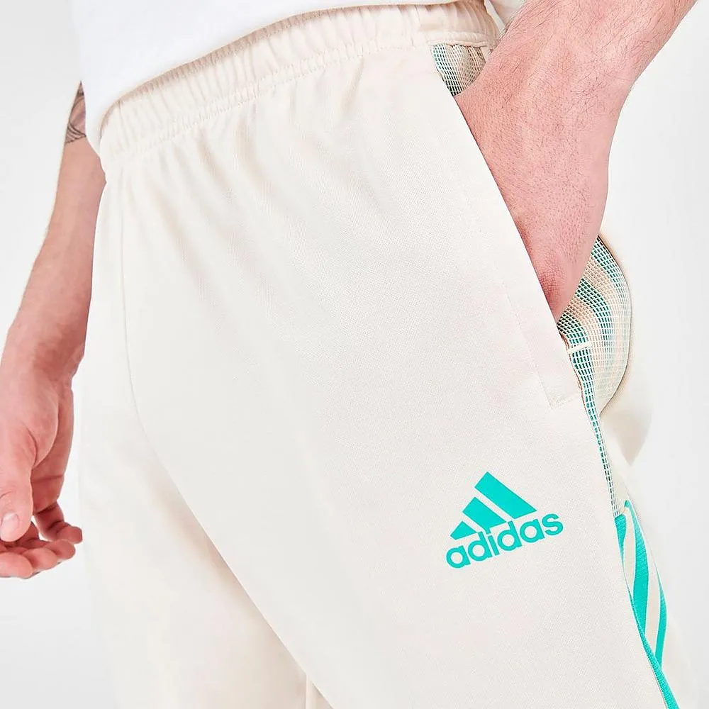 Adidas Men's Tiro Reflective Track Pants - Wonder White / Mint