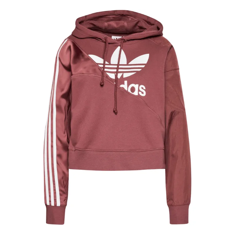 Adidas Womens Burgundy Pullover Hoodie