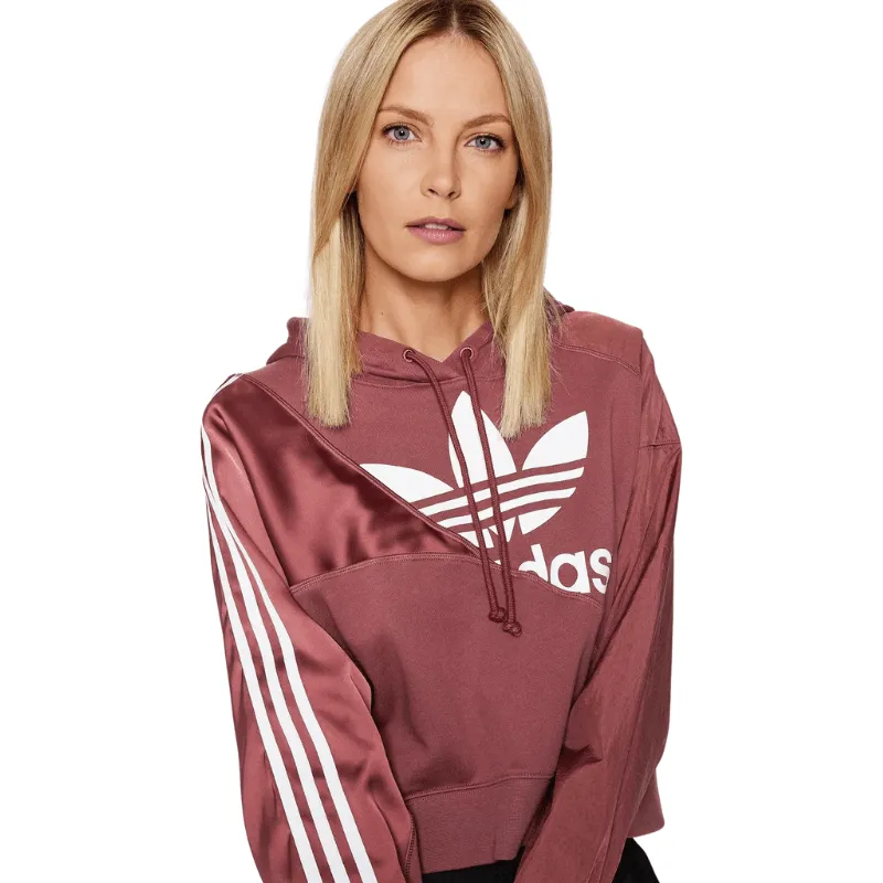 Adidas Womens Burgundy Pullover Hoodie