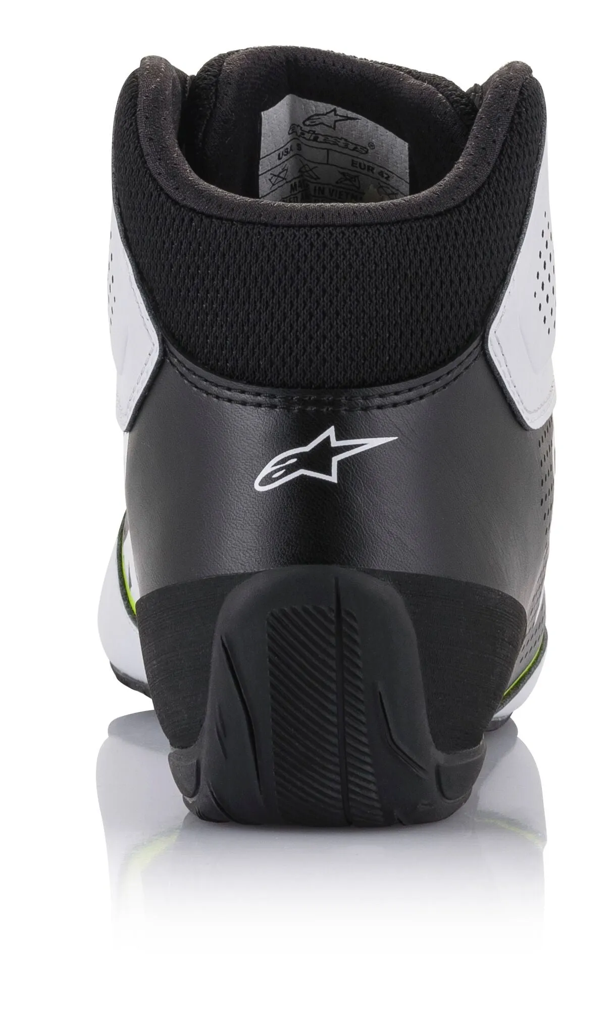 ALPINESTARS 2711521_215_12,5 Karting shoes TECH-1 K START V2, white/black/yellow fluo, Size 46