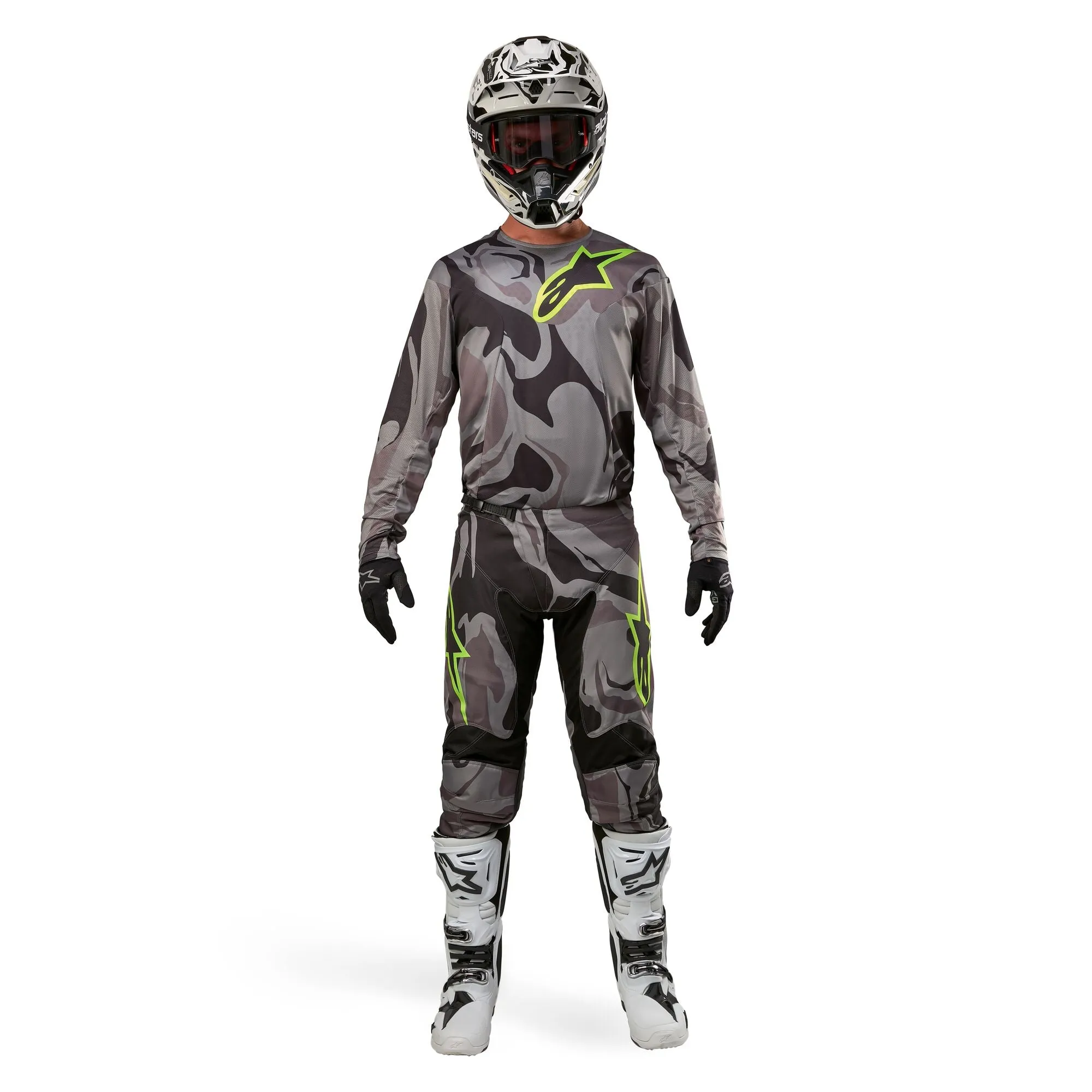 Alpinestars Racer Tactical Cast Gray Camo Magnet Combo