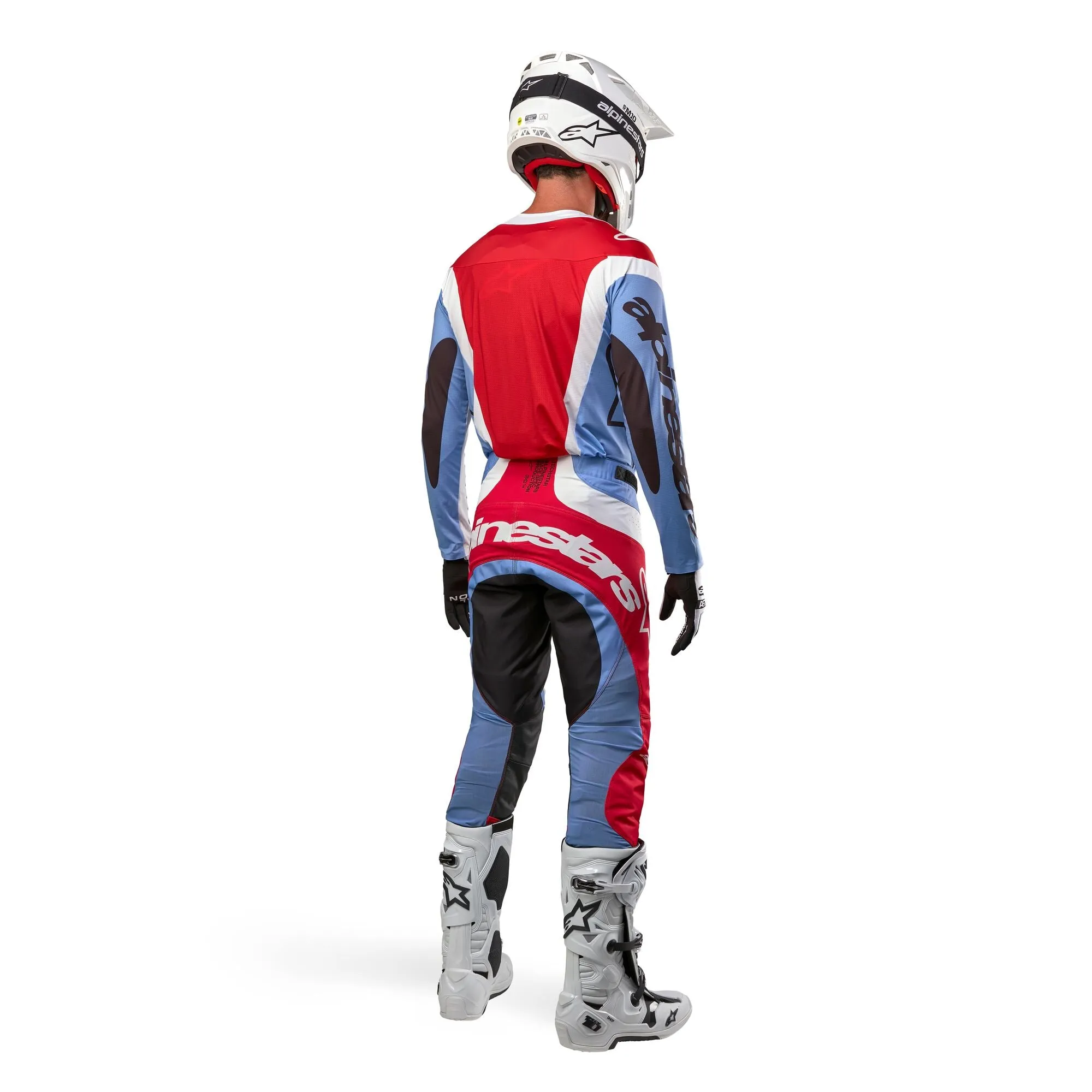 Alpinestars Techstar Ocuri Light Blue Mars Red White Combo