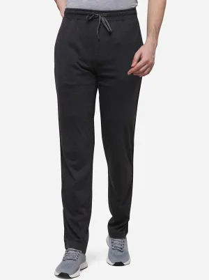 Antra Melange Solid Regular Fit Track Pants | JadeBlue