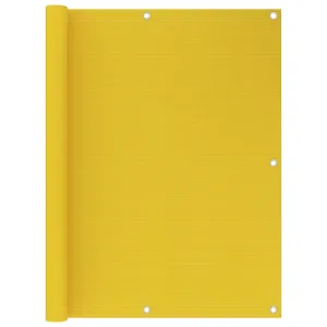 Balcony Screen Yellow 120x400 cm HDPE