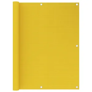 Balcony Screen Yellow 120x600 cm HDPE