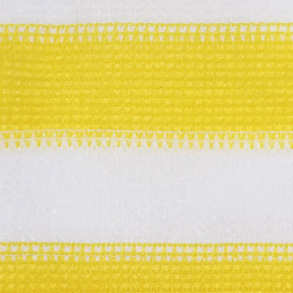 Balcony Screen Yellow and White 120x500 cm HDPE