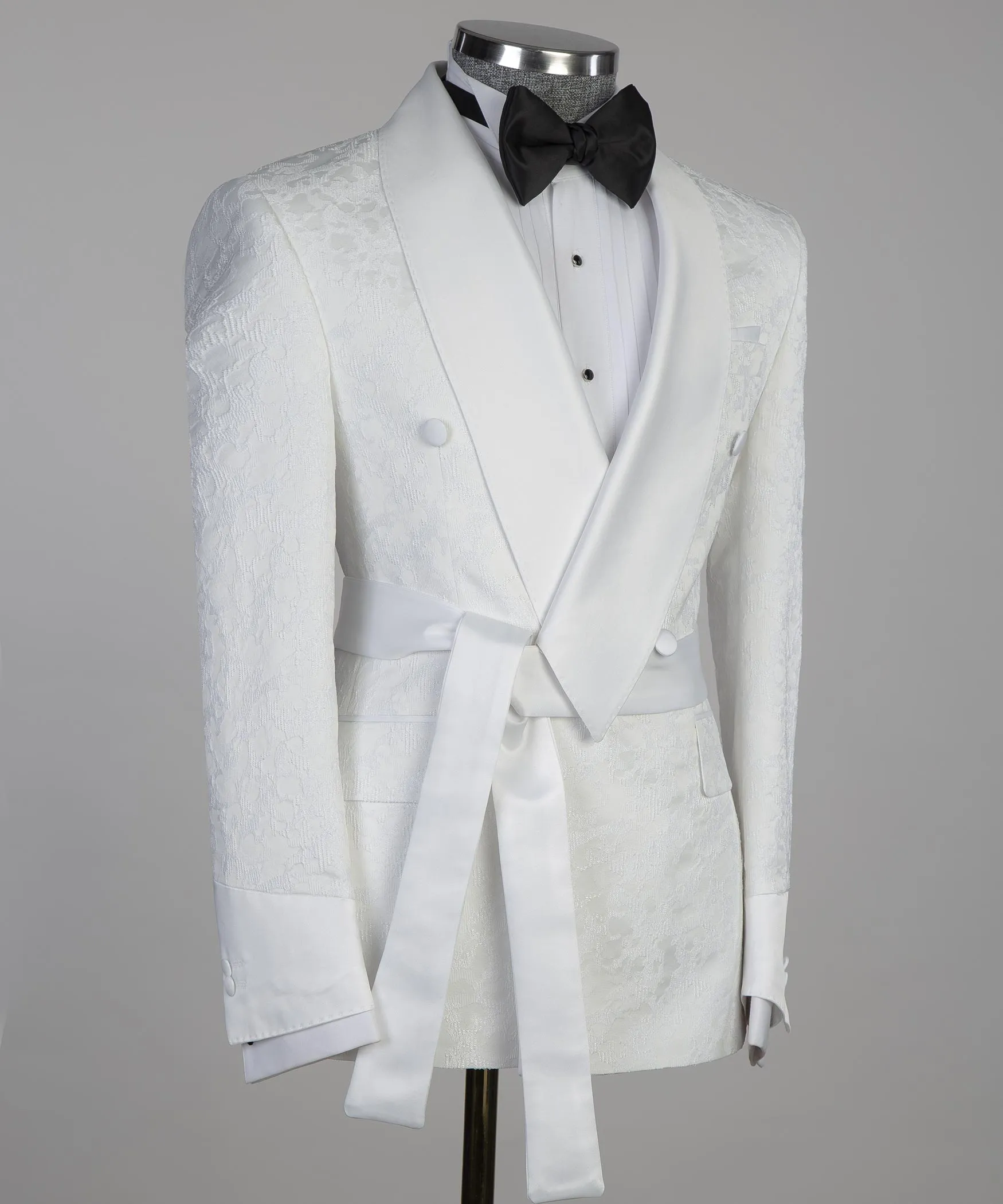 Belted White Tuxedo