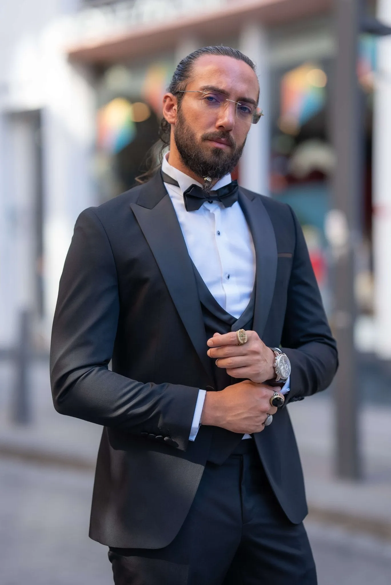 Black Collar Detailed Tuxedo