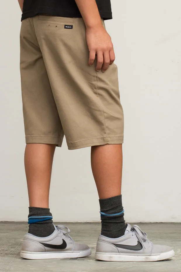 Boys Shorts RVCA Weekday - Dark Khaki