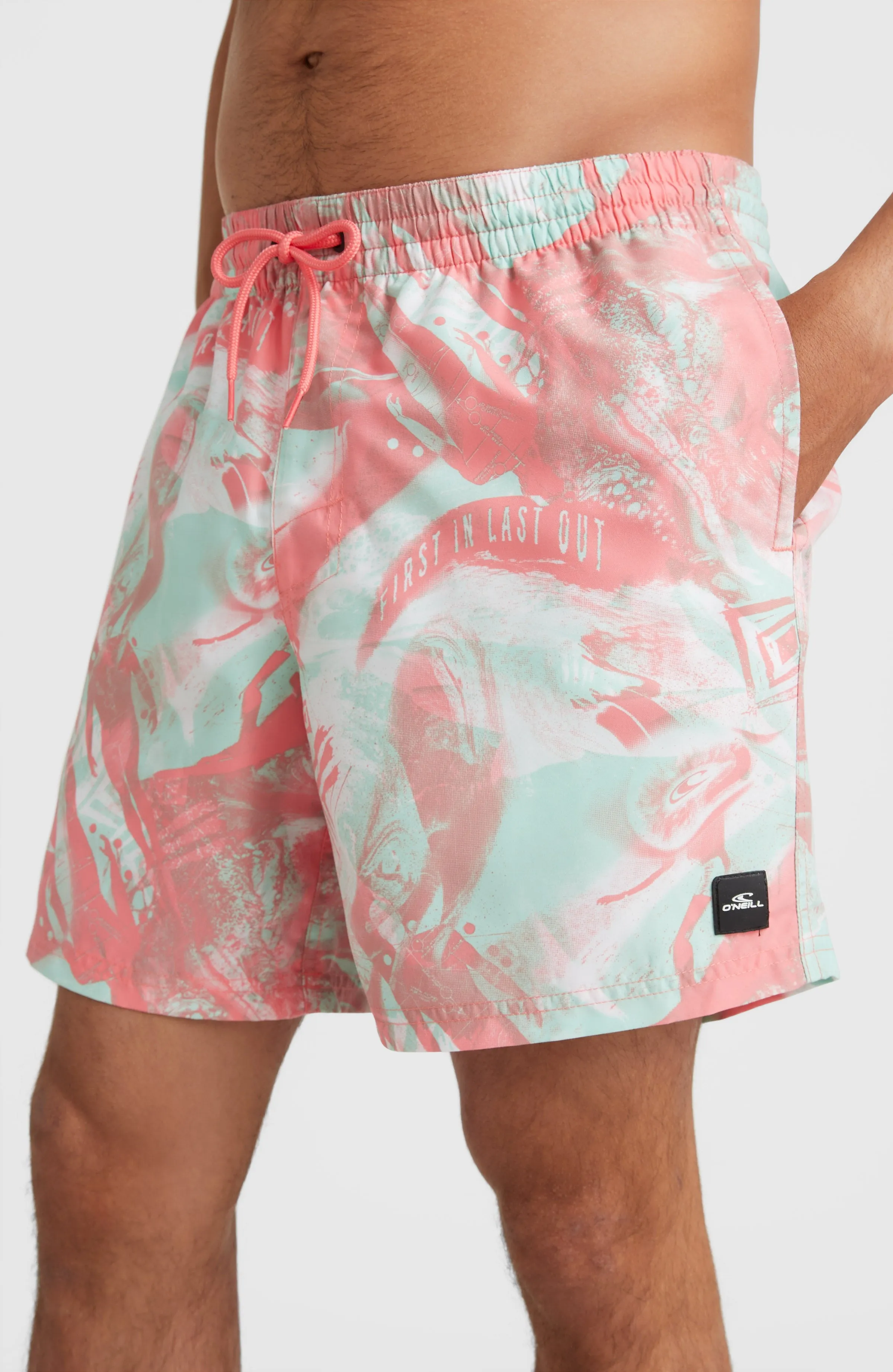 Cali Crazy 16'' Swim Shorts | Peach Crazy Jack