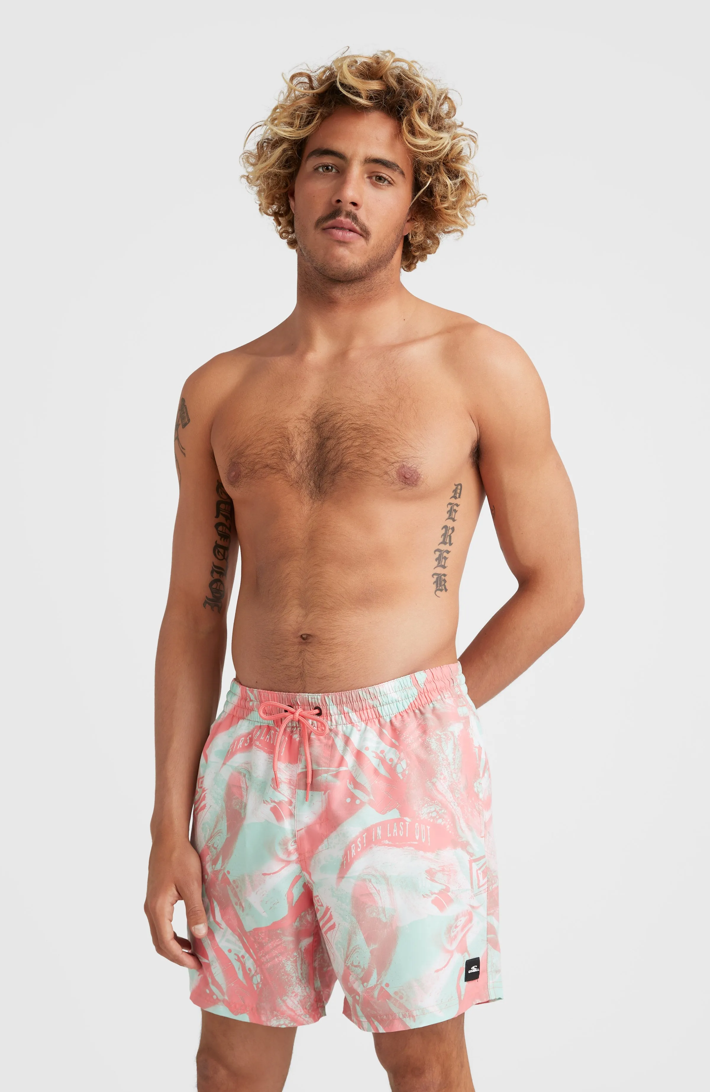 Cali Crazy 16'' Swim Shorts | Peach Crazy Jack