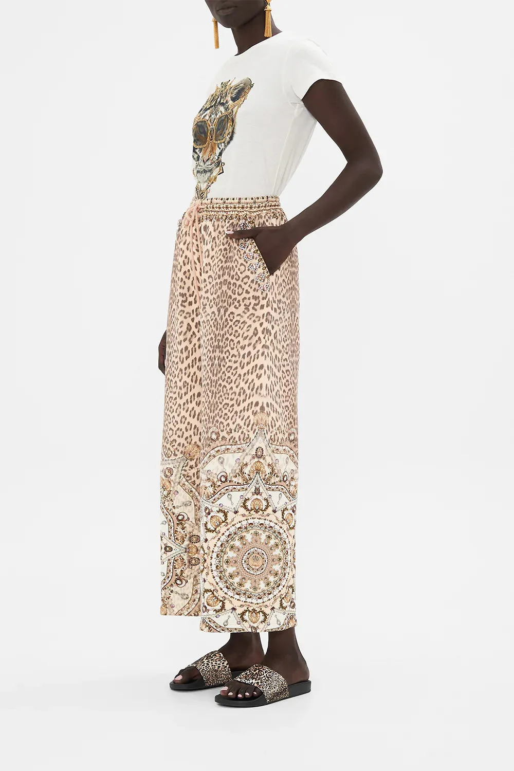 CAMILLA | Grotto Goddess Embellished Straight Leg Track Pant