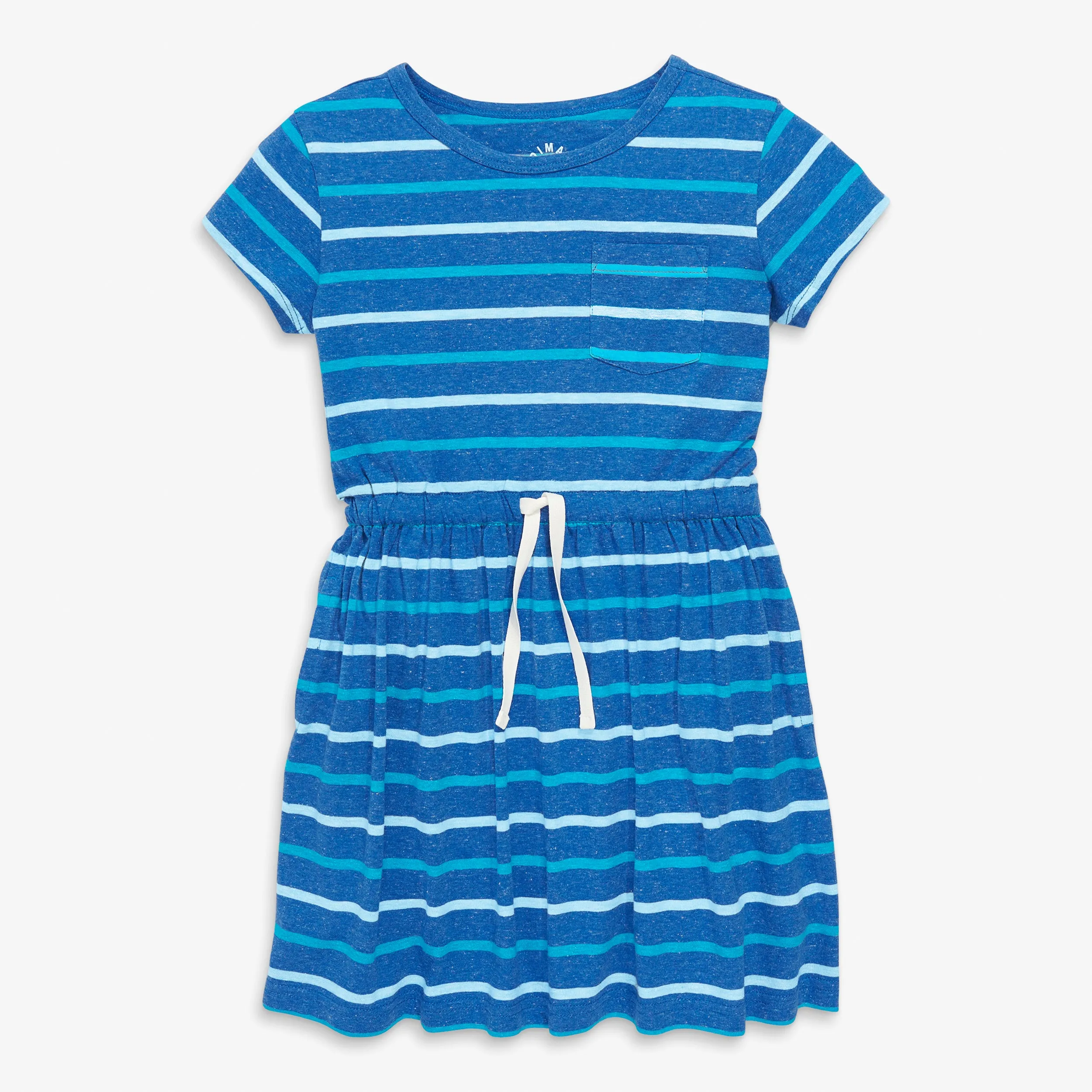 Clearance drawstring dress in heathered stripe