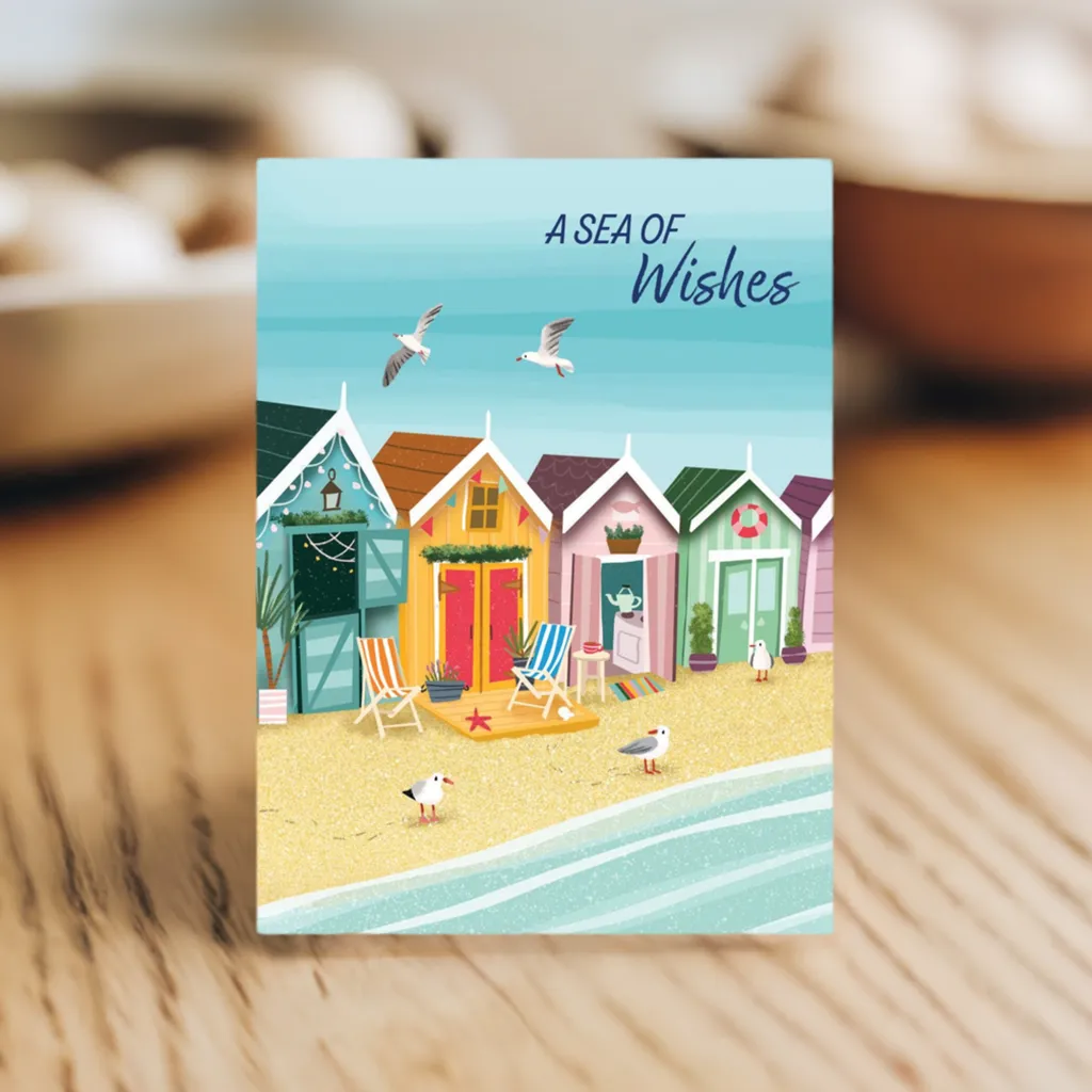 Colorful Beach Birthday Card