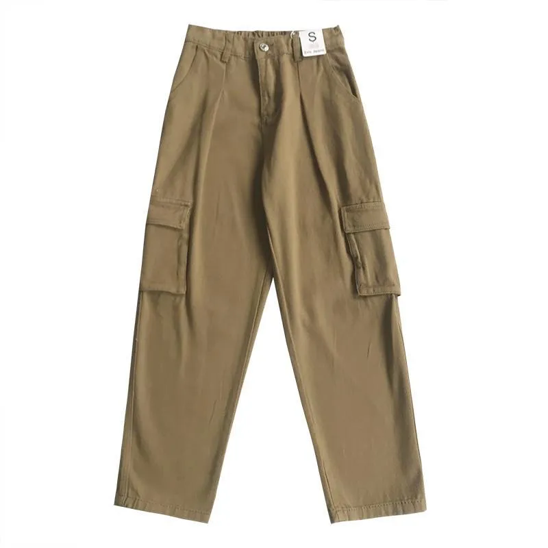 Comfy Big Pockets High Waist Cargo Pants