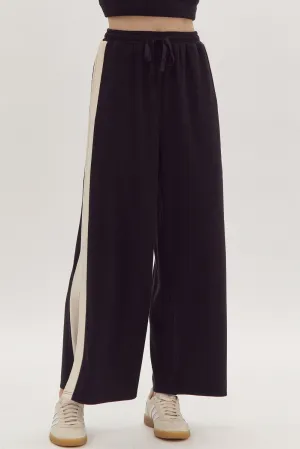 Cozy Chic Set Pants - Black *Regular & Curvy*