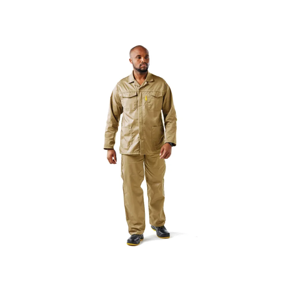 DROMEX EXECUFIT POLYCOTTON CONTI JACKET COLOUR-KHAKI SIZE 48