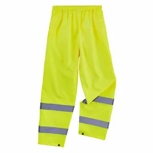 Ergodyne 25346 8916 2XL Lime Class E Lightweight Hi-Vis Rain Pants