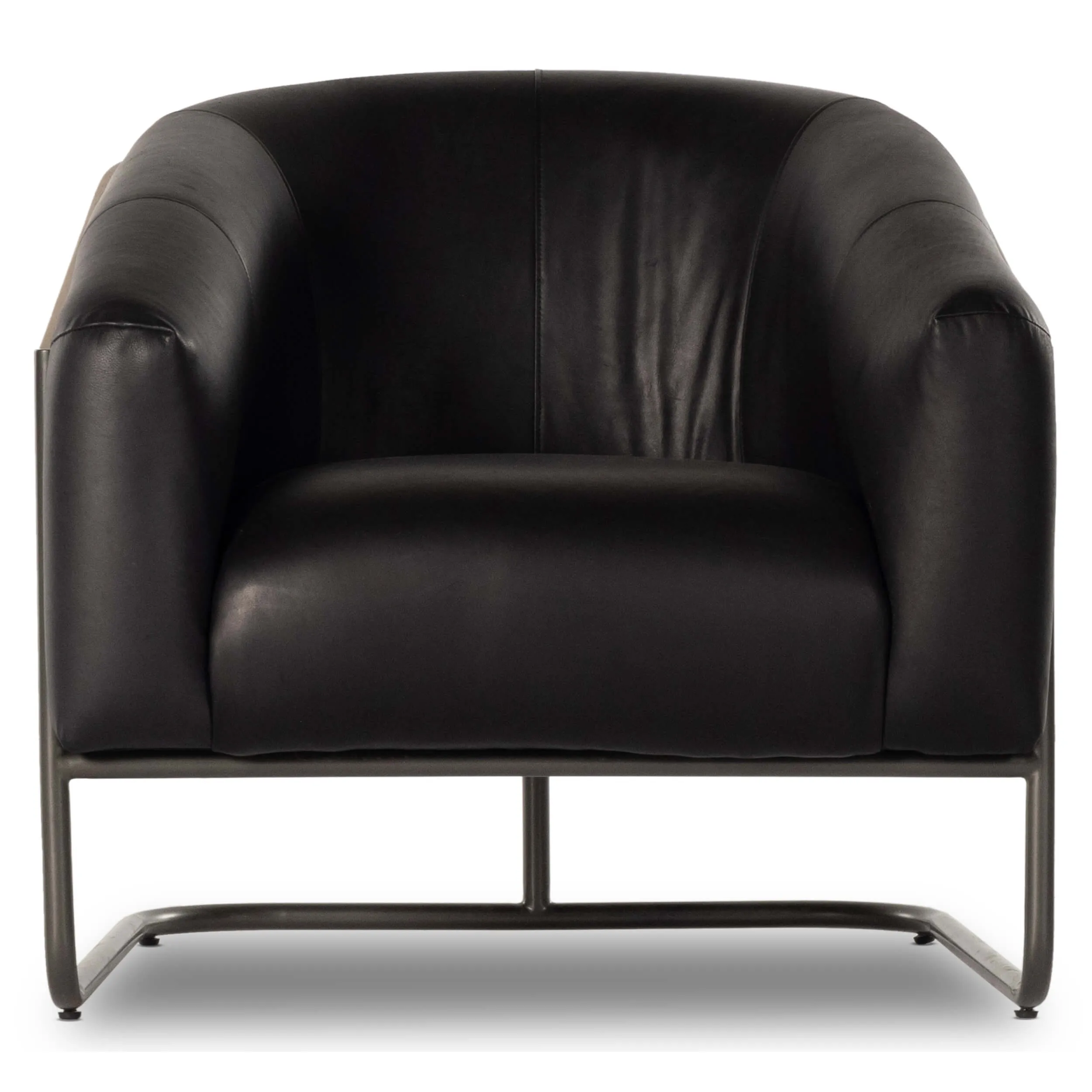 Etta Leather Chair, Heirloom Black