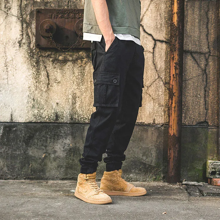 Flap Pocket Tapered Cargo Pants M00006