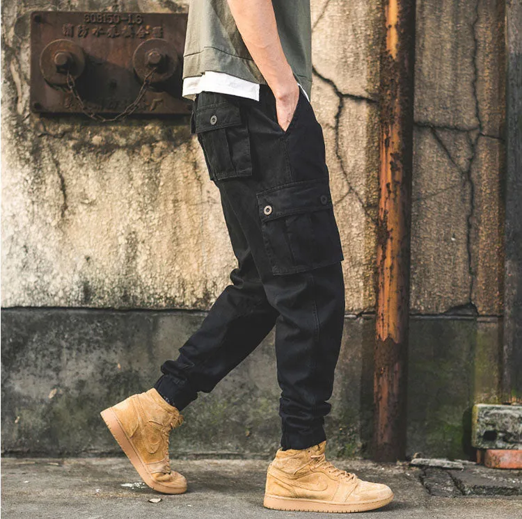 Flap Pocket Tapered Cargo Pants M00006