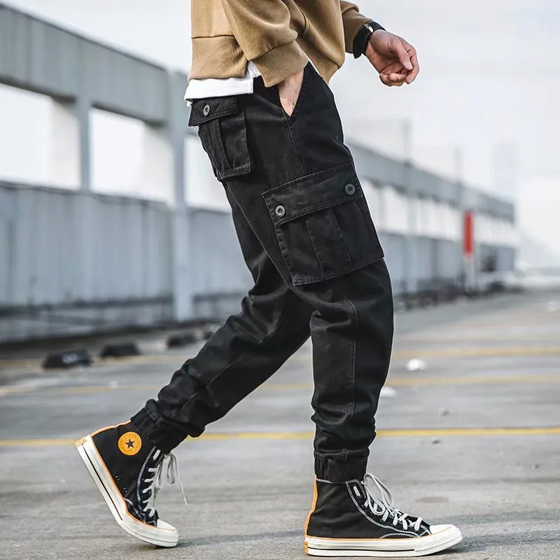 Flap Pocket Tapered Cargo Pants M00006