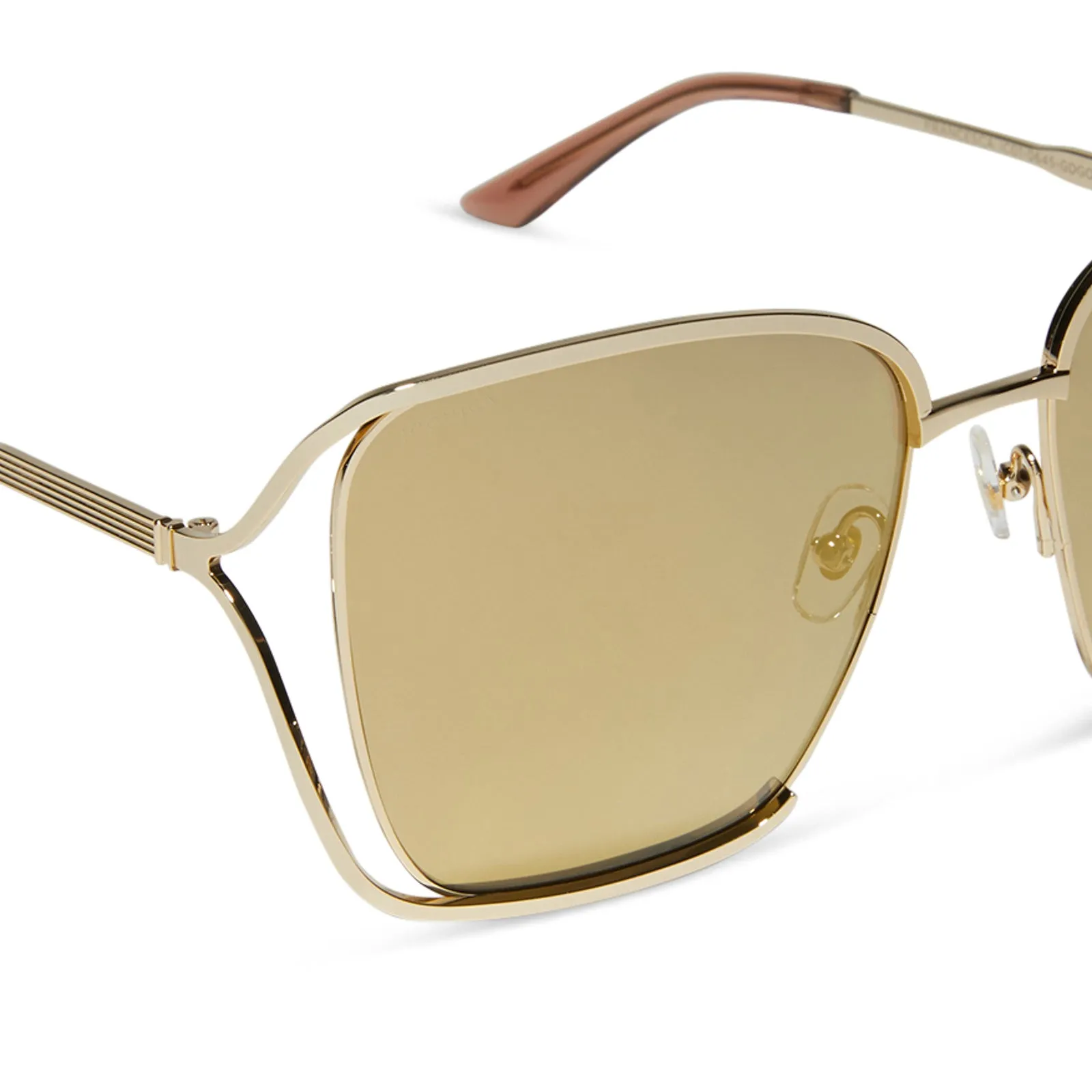 FRANCESCA - GOLD WITH CAFÉ OLE   GOLD FLASH POLARIZED SUNGLASSES