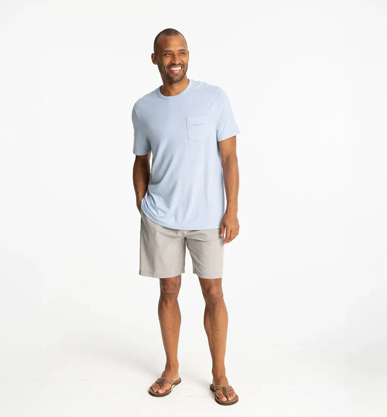 Free Fly Men's Breeze Short – 8" in Cement