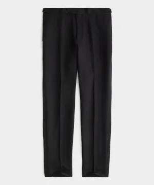 Italian Linen Tuxedo Trouser in Black