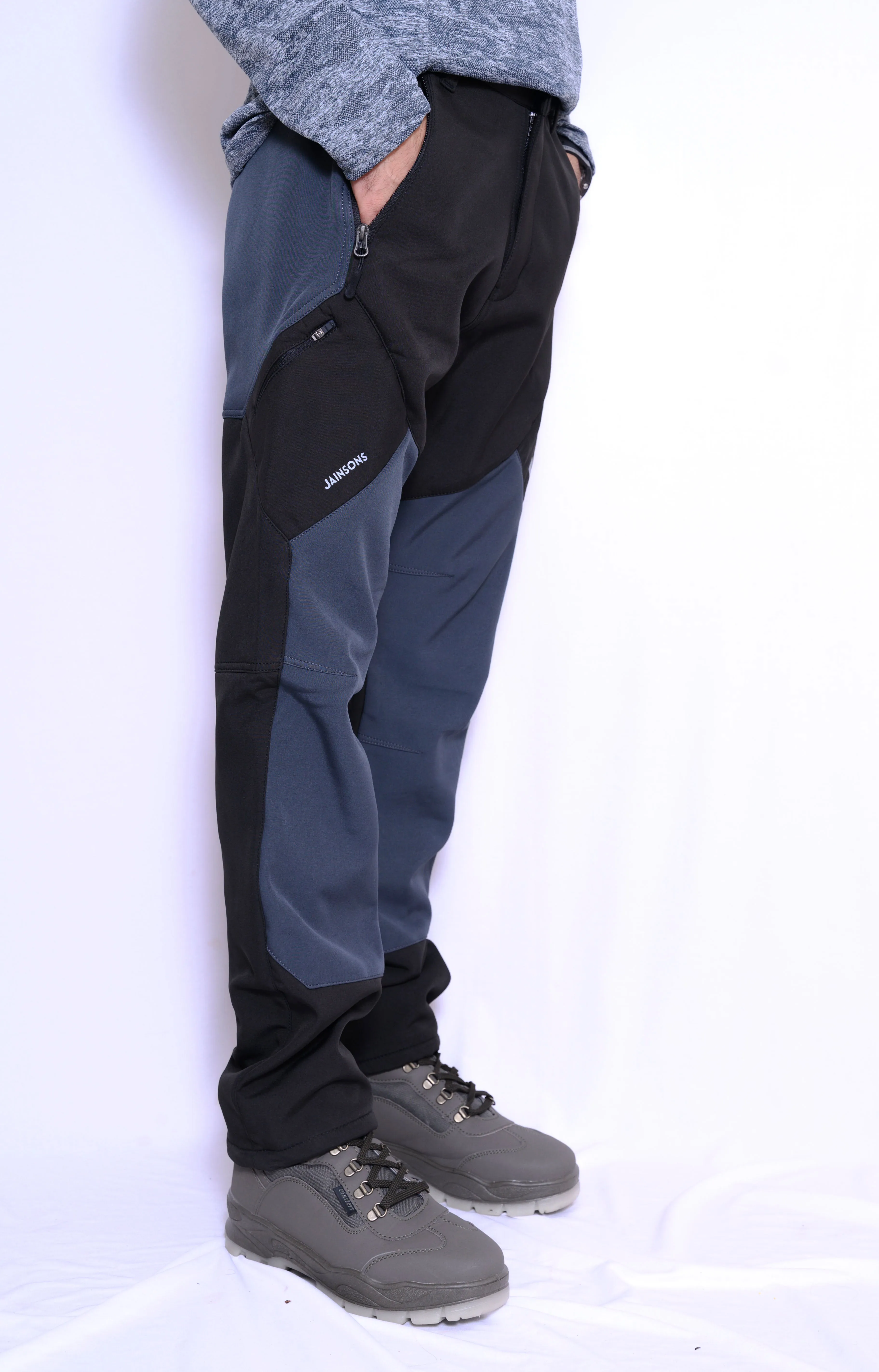 JAG Mt. Kailash Series Trekking & Hiking Pants | Snow Proof | Fleece Inside | Unisex Design | Bonded Fleeced Fabric | Snow Trekking Pants