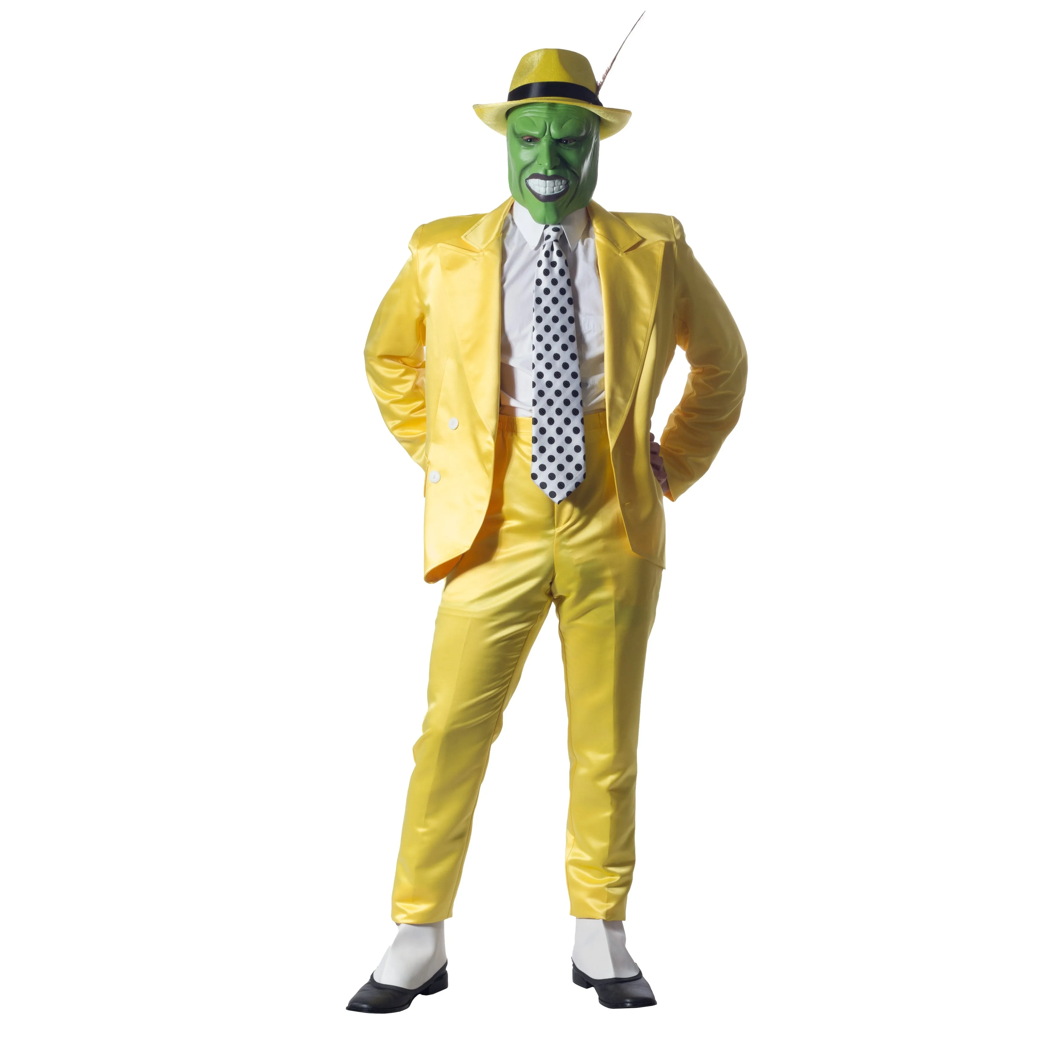 Jim Carrey "The Mask" Costume / Yellow Tuxedo / Yellow Double Breasted Suit / PSY Gangnam Style Comedian Sidekick