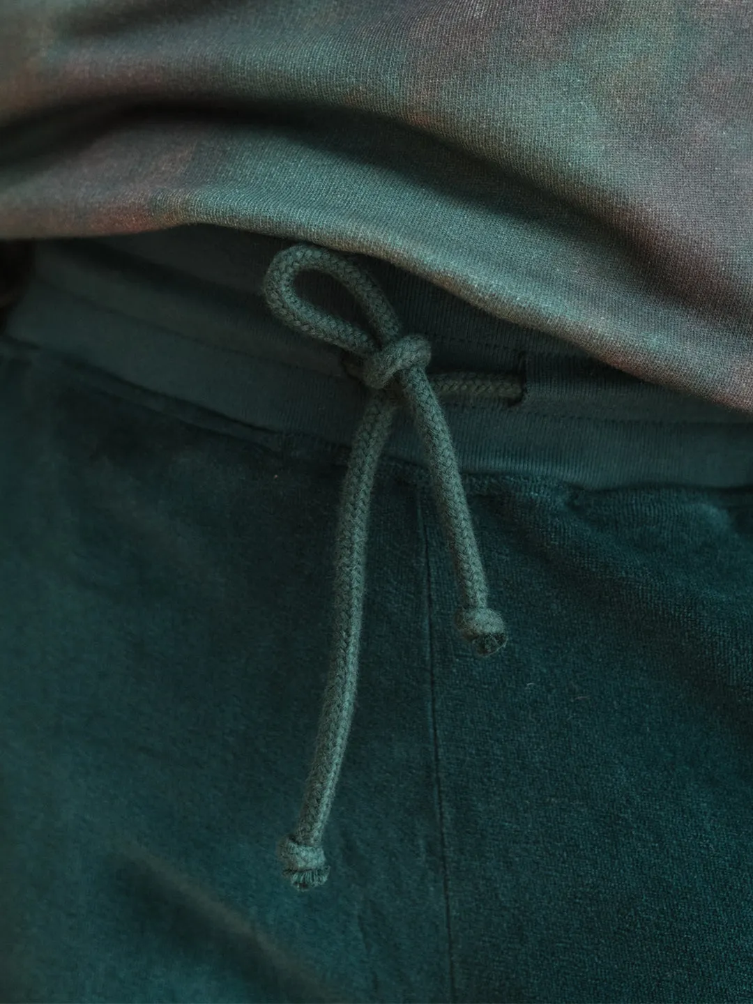 Krivus Velvet Sweatpants Deep Lake Turquoise