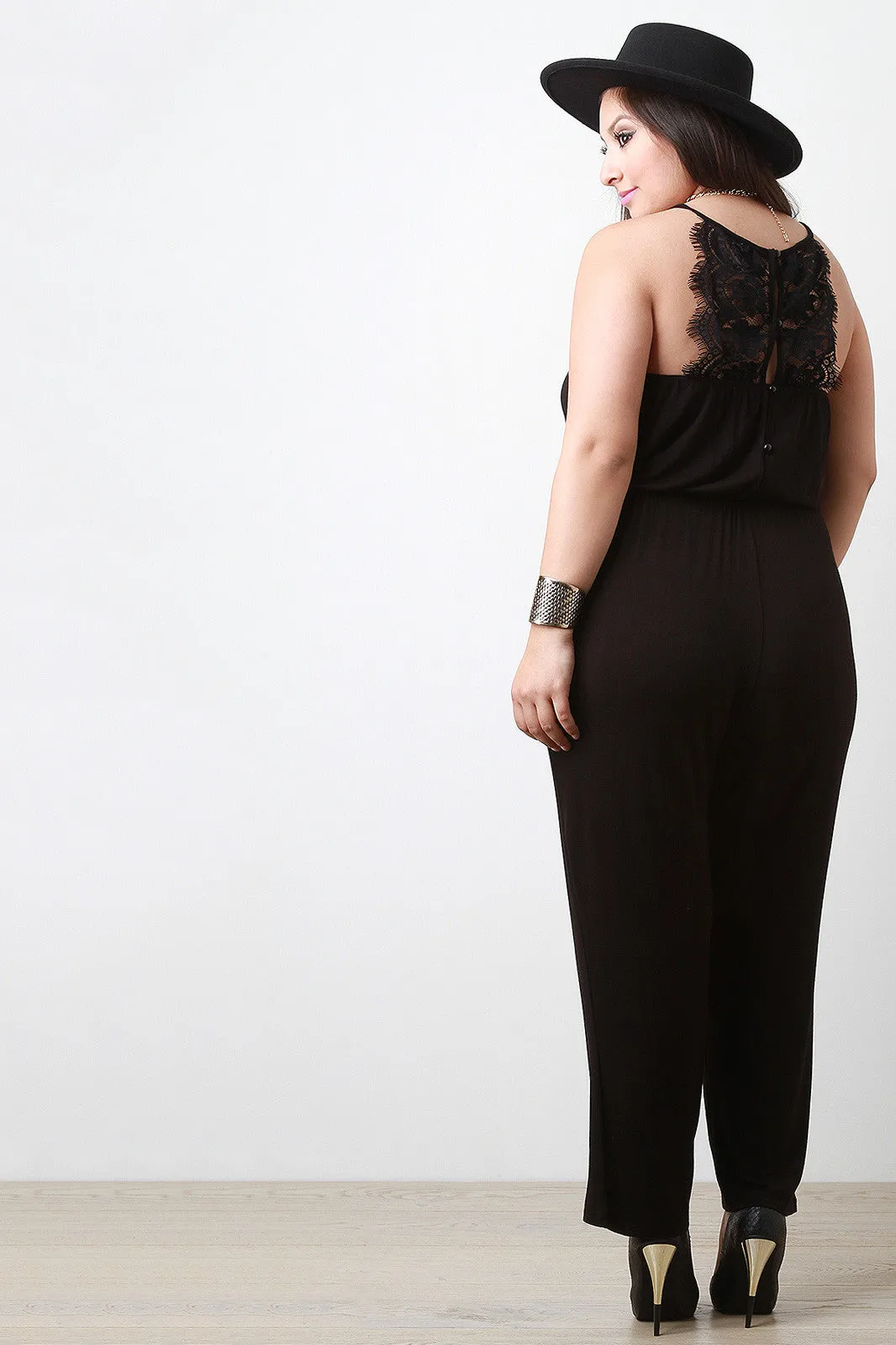 Lace Racerback Jumpsuit