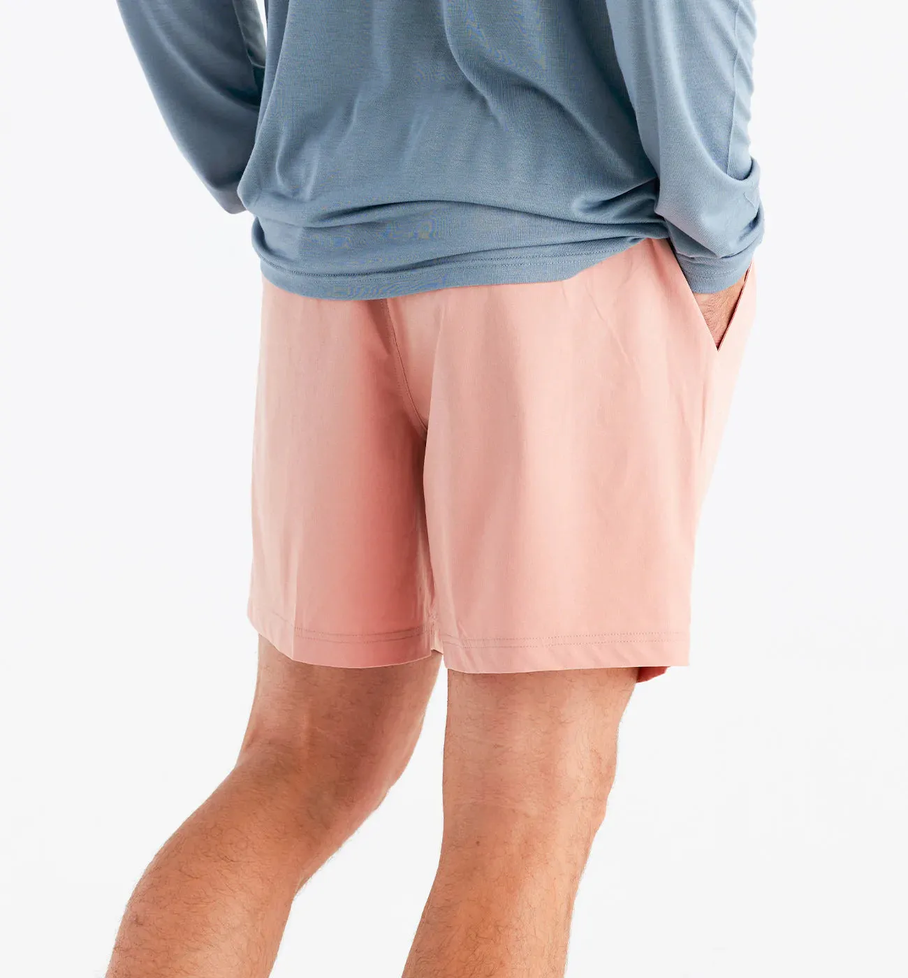 Men's Breeze Short – 6" - Orange Dusk