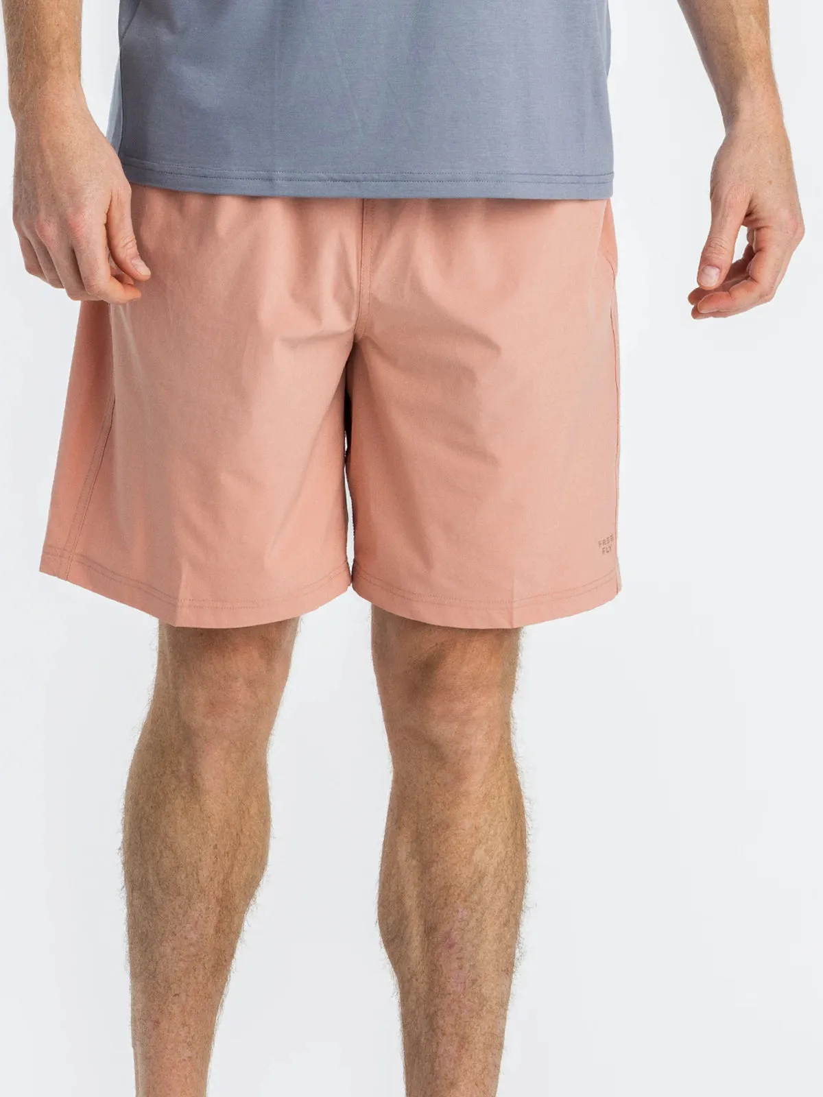 Men's Breeze Short – 8" - Orange Dusk