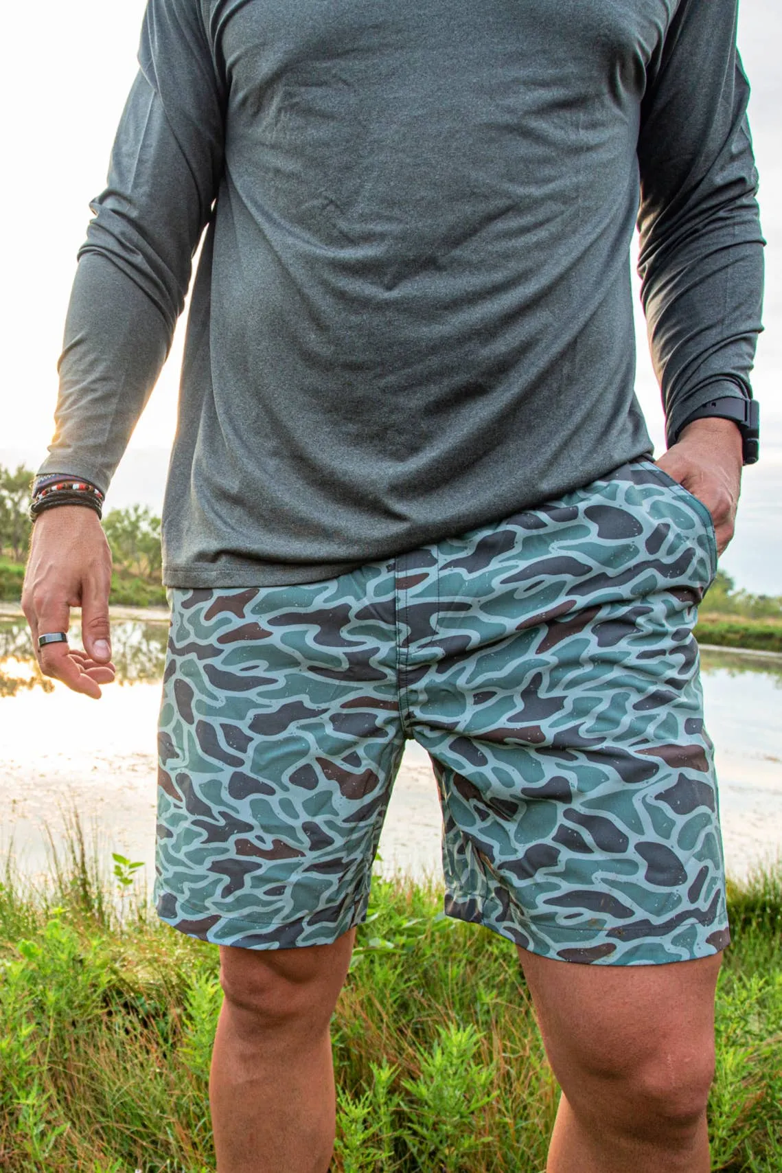 Mens Short-  Retro Camo Duck