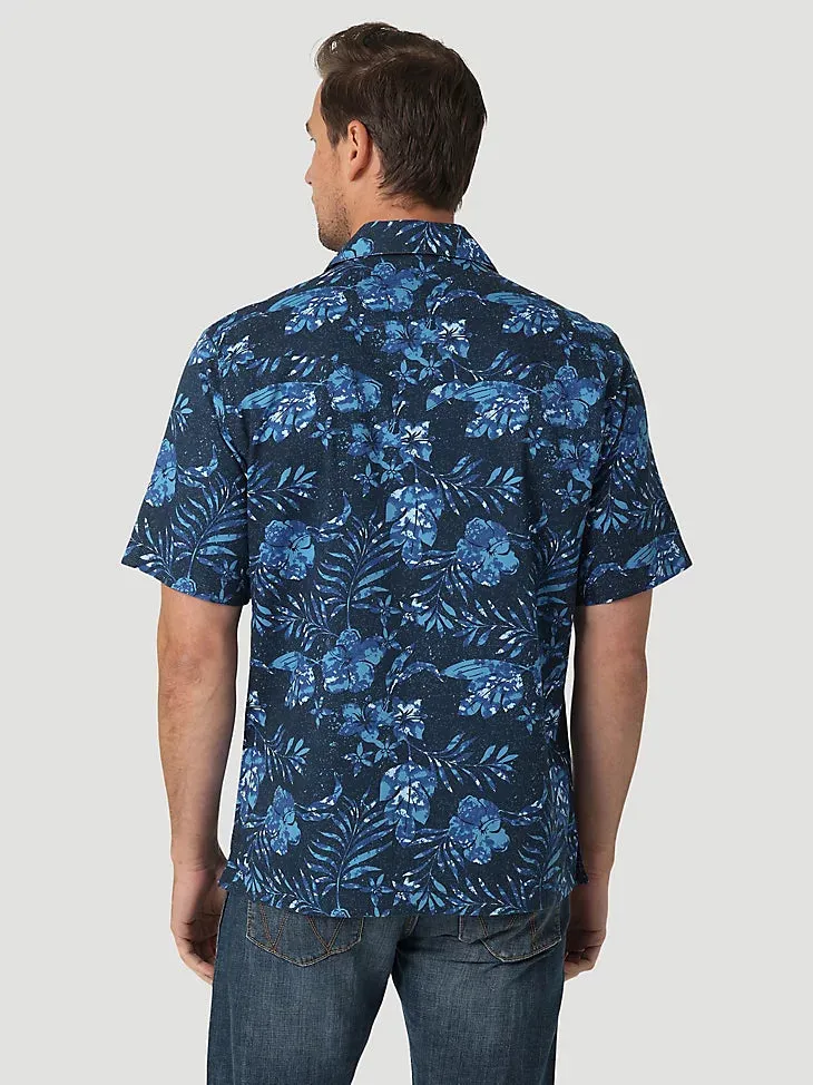 Men's Wrangler Blue Coconut Cowboy Snap Shirt