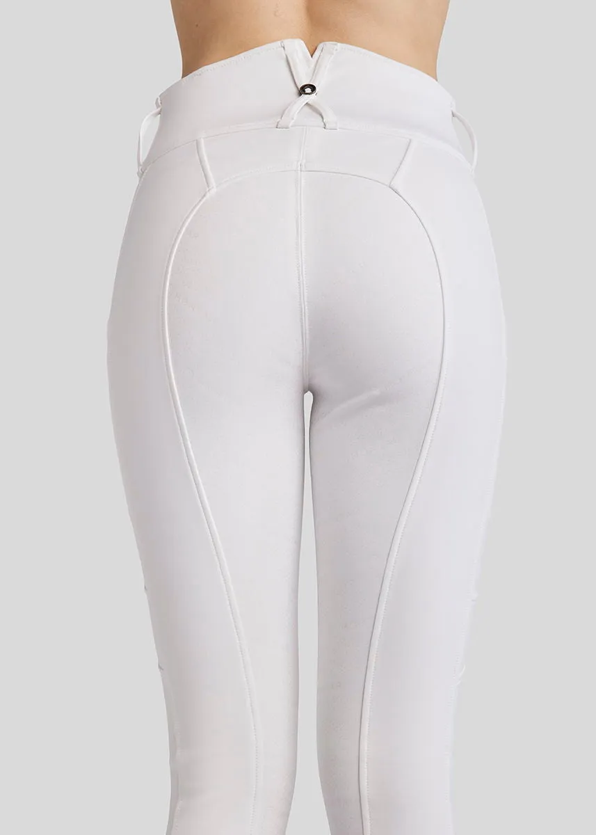 MoAmelia Softshell Breeches - White, Fullgrip