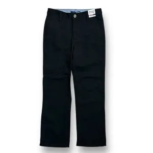 NEW! Boys Basic Editions Size 10 Black Adjustable Waist Khaki Pants