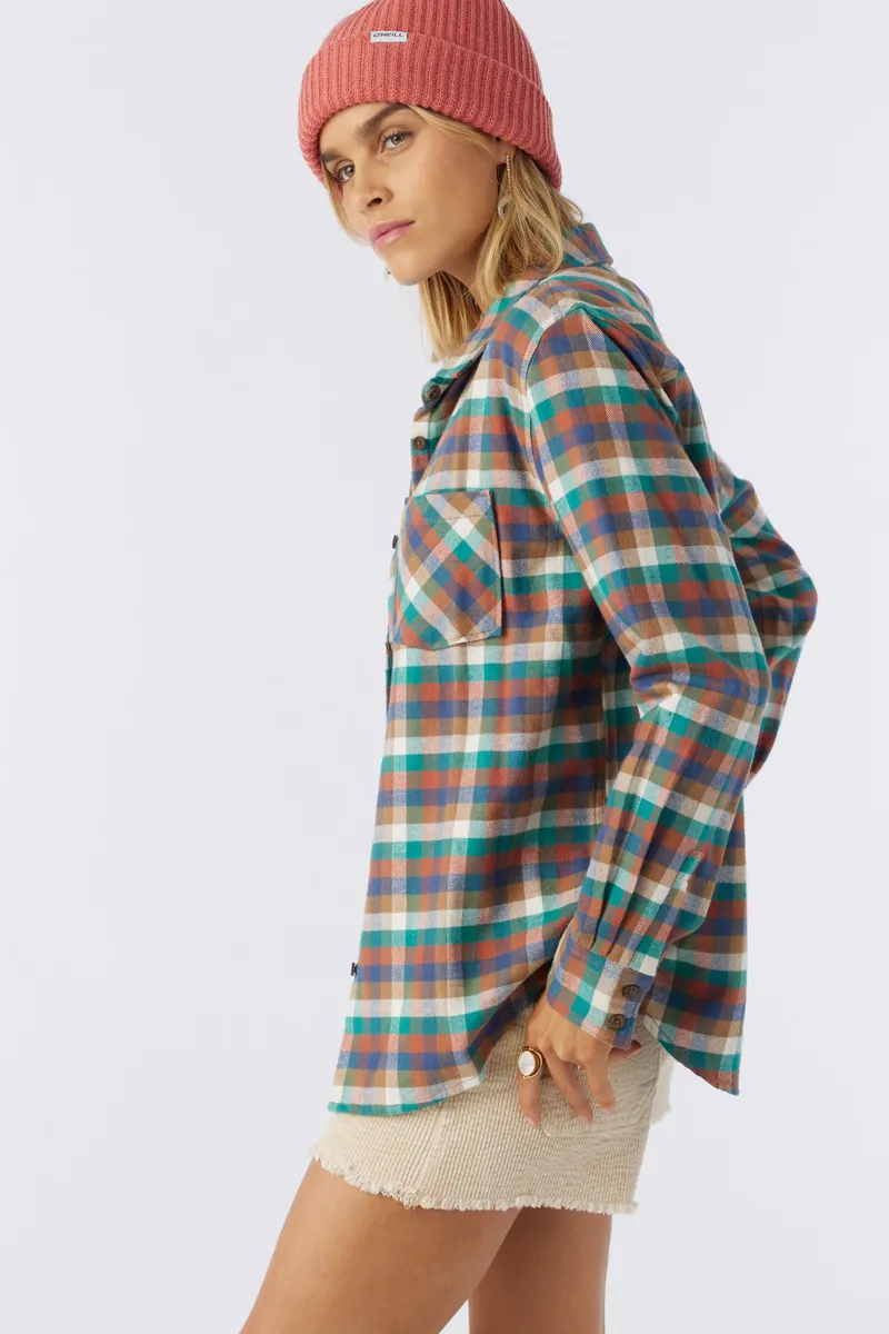 O'Neill Logan Flannel Top - Multi Colored