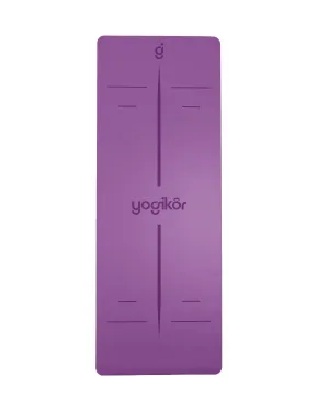 Purple Yoga Mat and Strap