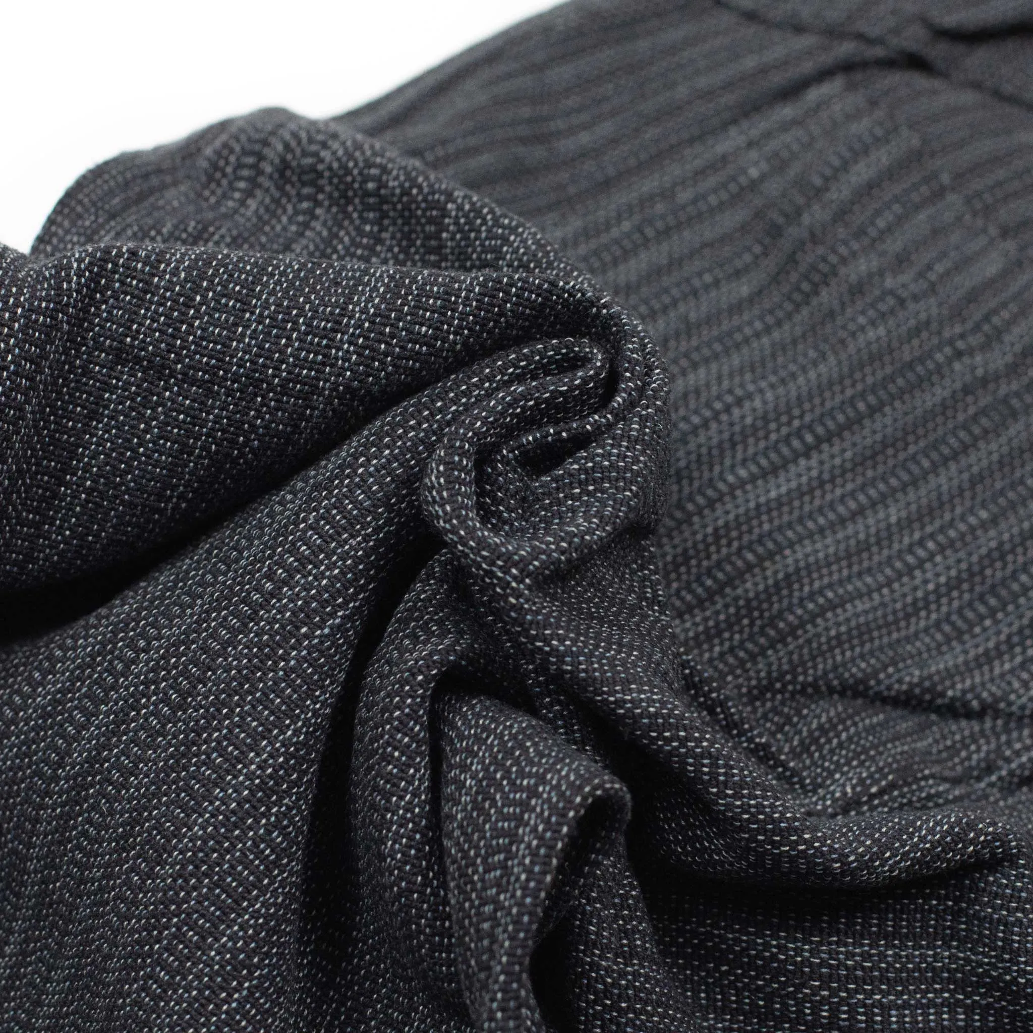 Roy drawstring trousers in charcoal handloom cotton