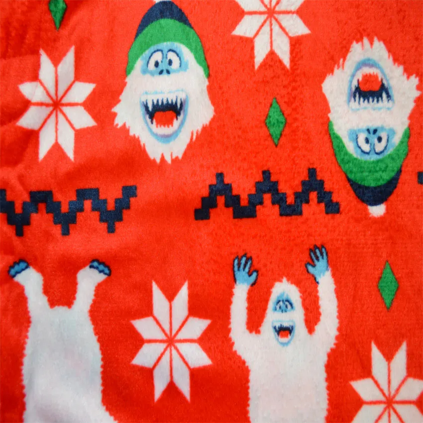 Rudolph the Red Nosed Reindeer Bumble Red Fair Isle Silky Fleece Lounge Pants