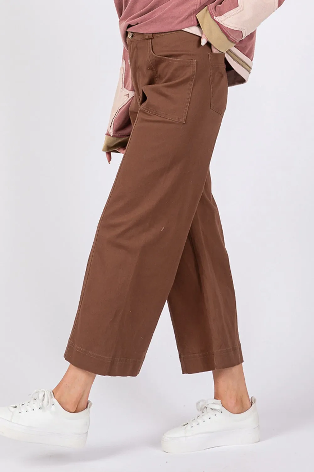 SAGE   FIG Wide Leg Cropped Pants