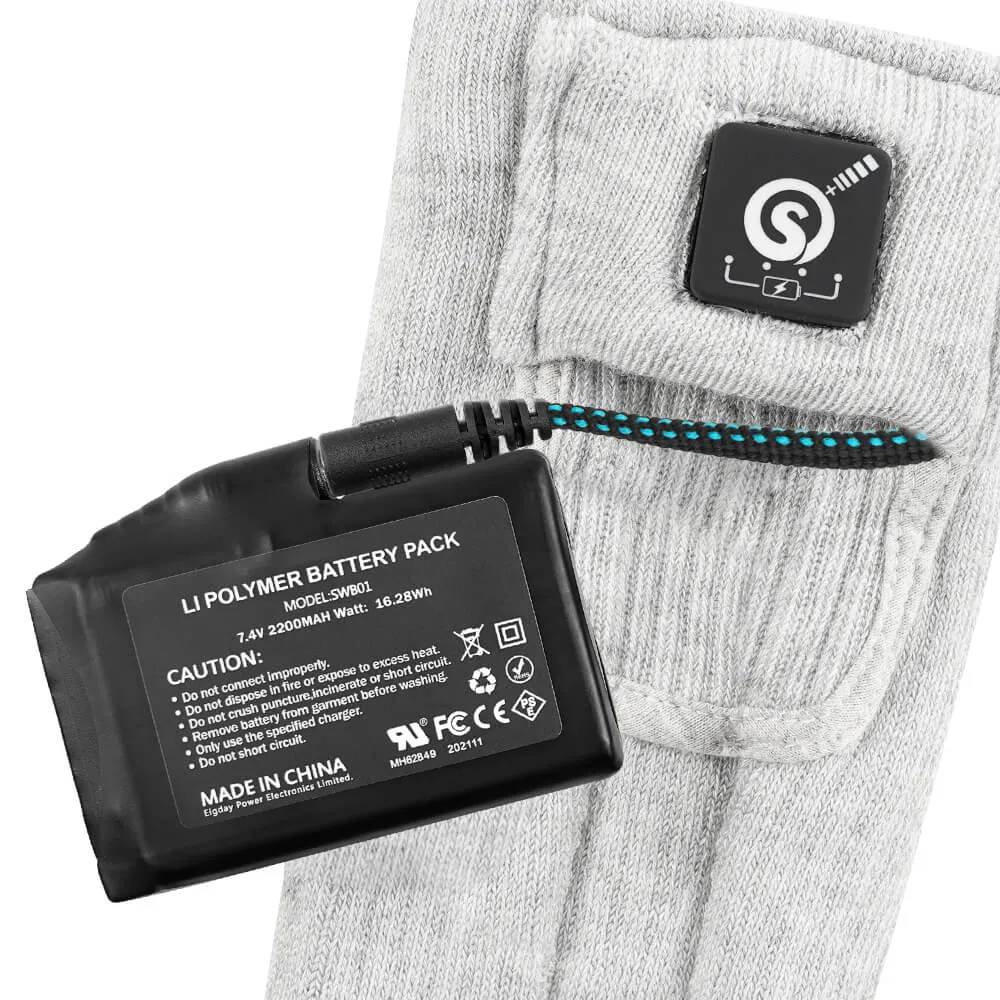 Savior 7.4V Rechargeable Heated Socks For Men Women