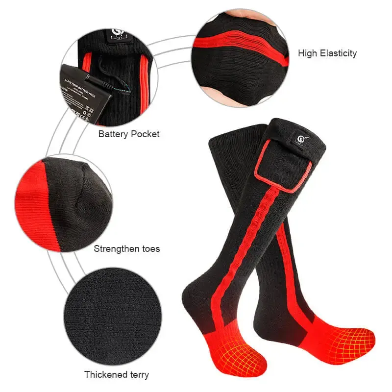 Savior Men Women Heated Socks For Outdoor Sports