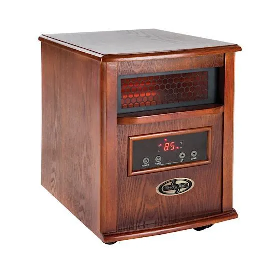 Snow Joe SJQH1500-DO Glo Infrared Quartz Heater | 1500 Watt | 4 Quartz | Digital Thermostat | Timer