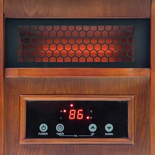 Snow Joe SJQH1500-DO Glo Infrared Quartz Heater | 1500 Watt | 4 Quartz | Digital Thermostat | Timer